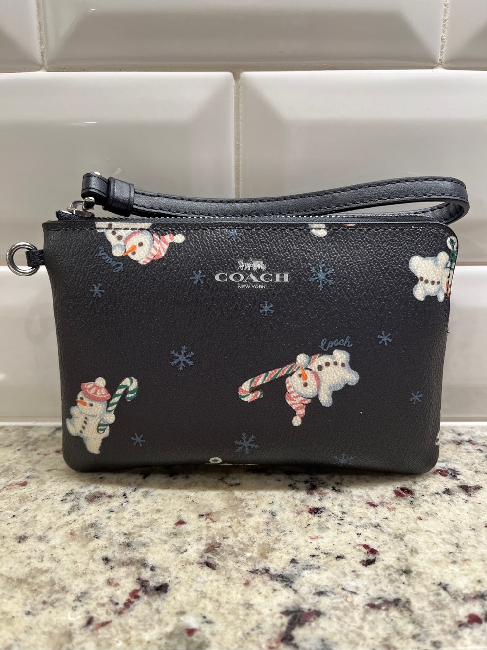 Coach Snowman Wristlet NWOT